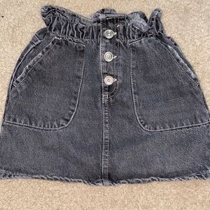 Zara Black denim skirt